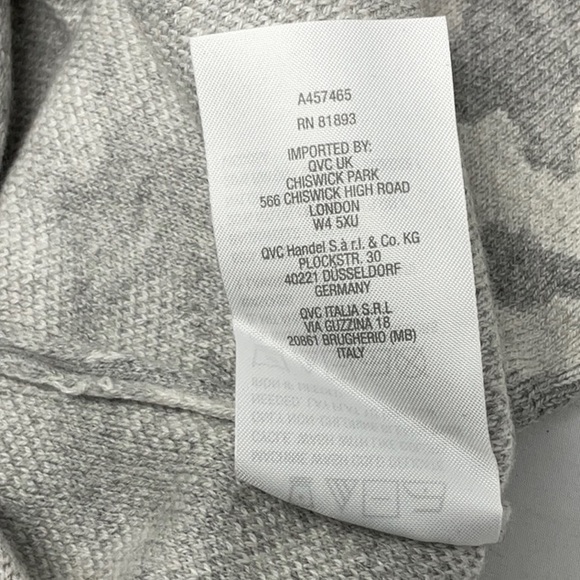 NWOT Issac Mizrahi gray animal print pencil skirt, size XL - Picture 4 of 6